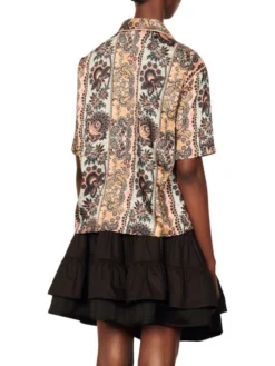 Sandro Sintra Baroque-Print Shirt -Sandro Sales Shop unnamed file 608