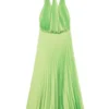 Sandro Noelia Pleated Midi Dress Apple Green -Sandro Sales Shop unnamed file 649