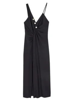 Sandro Esmee Midi Slipdress