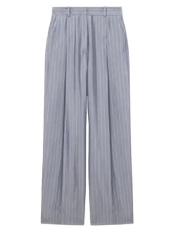 Sandro Felix Pinstriped Wide-Leg Pants