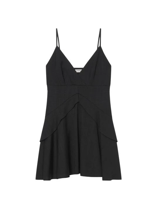 Sandro Gisele Ruffle-Trim Mini Dress 3 Sandro Gisele Ruffle-Trim Mini Dress