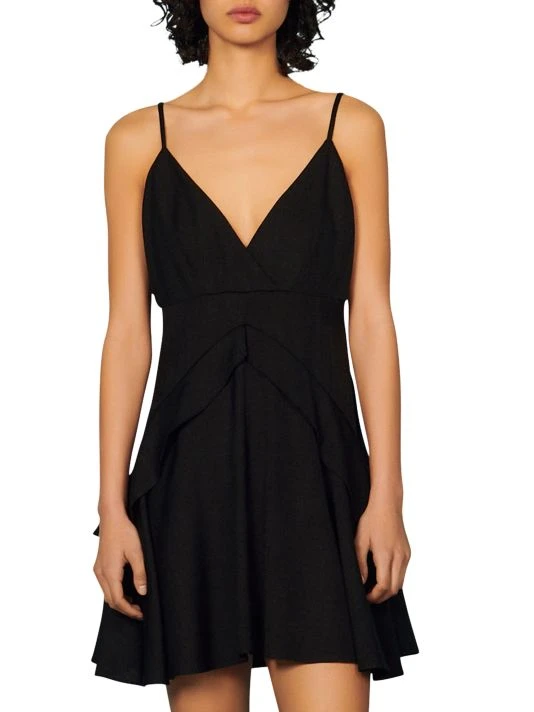 Sandro Gisele Ruffle-Trim Mini Dress 5 Sandro Gisele Ruffle-Trim Mini Dress - Image 3