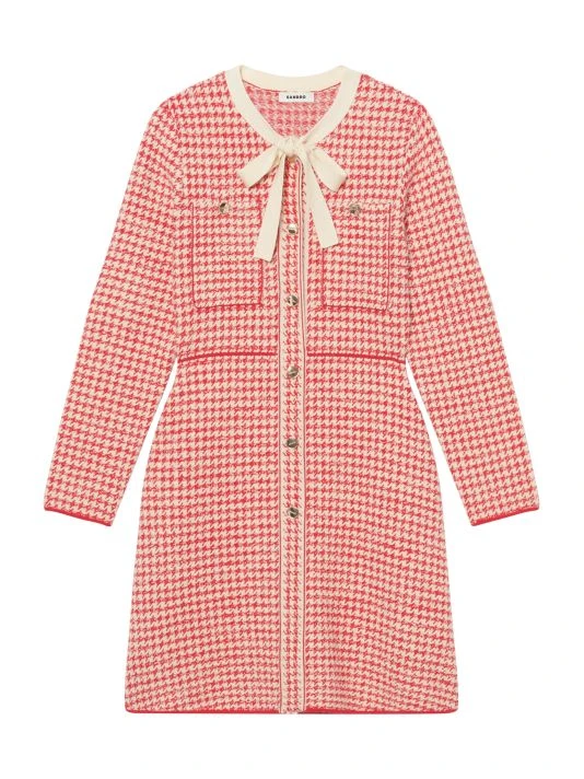 Sandro Edmee Houndstooth Tweed Dress 3 Sandro Edmee Houndstooth Tweed Dress