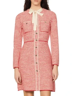Sandro Edmee Houndstooth Tweed Dress 8 Sandro Edmee Houndstooth Tweed Dress -Sandro Sales Shop unnamed file 688