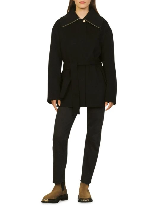 Sandro Luka Double-Face Wool Jacket 4 Sandro Luka Double-Face Wool Jacket - Image 2