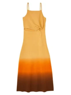 Sandro Aja Gradient Tie-Dye Dress