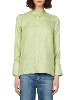 Sandro Cayetana Silk Button-Up Shirt -Sandro Sales Shop unnamed file 714