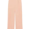 Sandro Felix High-Waisted Wide-Leg Pants