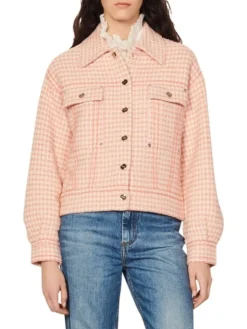 Sandro Alois Two-Tone Houndstooth Jacket -Sandro Sales Shop unnamed file 750