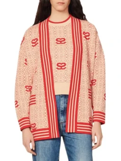 Sandro Ezekiel Logo Jacquard Cardigan -Sandro Sales Shop unnamed file 766
