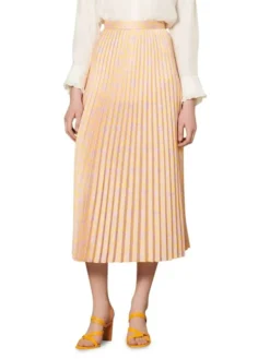 Sandro Flora Pleated Midi Skirt -Sandro Sales Shop unnamed file 778