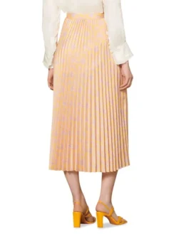 Sandro Flora Pleated Midi Skirt -Sandro Sales Shop unnamed file 779