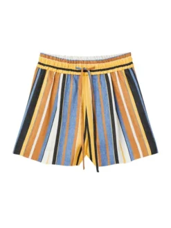 Sandro Stefen Striped Linen Shorts