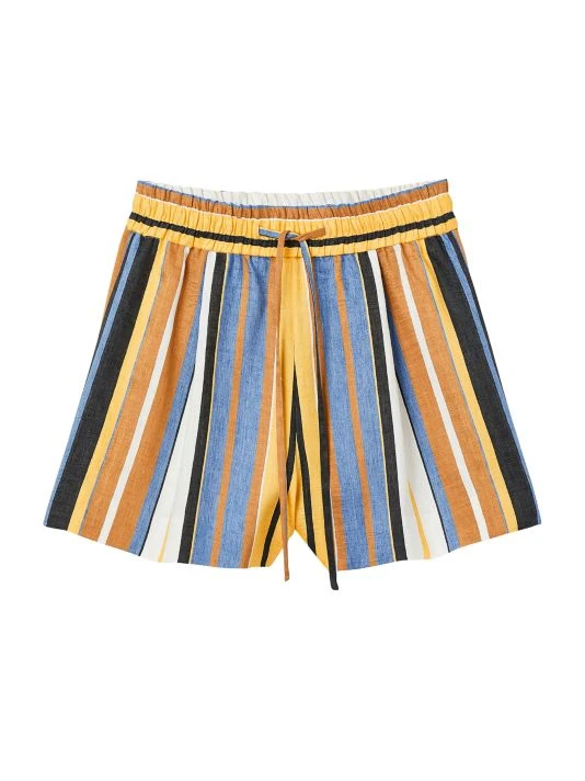 Sandro Stefen Striped Linen Shorts 3 Sandro Stefen Striped Linen Shorts