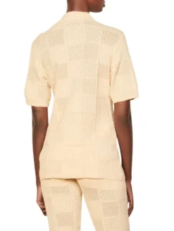 Sandro Isaiah Pointelle-Knit Shirt -Sandro Sales Shop unnamed file 787