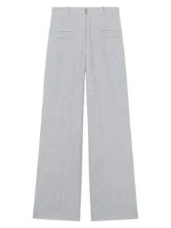 Sandro Ulysse Pinstripe High-Waist Pants