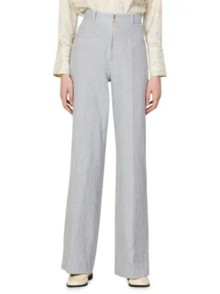 Sandro Ulysse Pinstripe High-Waist Pants -Sandro Sales Shop unnamed file 806
