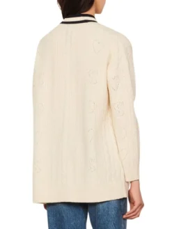 Sandro Contrast-Trim Pointelle Cardigan 9 Sandro Contrast-Trim Pointelle Cardigan -Sandro Sales Shop unnamed file 81