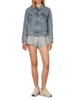 Sandro Iris Faded Denim Jacket -Sandro Sales Shop unnamed file 833