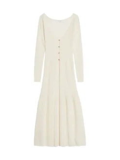 Sandro Solal Long Rib Knit Cardigan