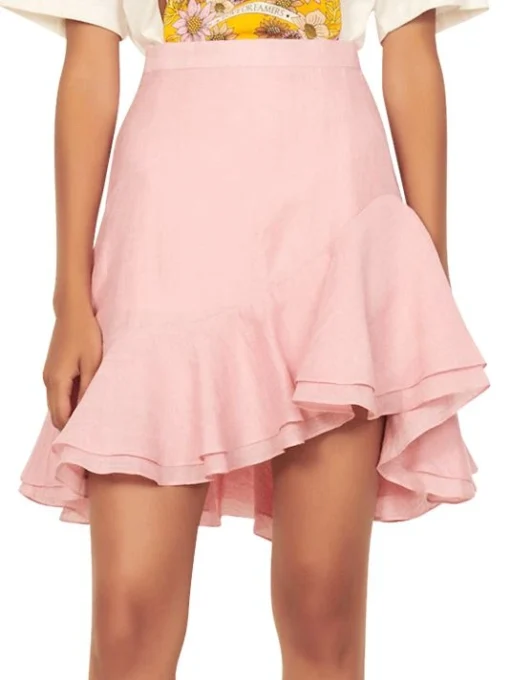 Sandro Asymmetric Ruffled Mini Skirt -Sandro Sales Shop unnamed file 859
