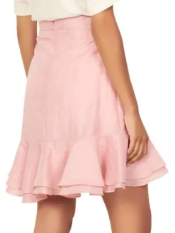 Sandro Asymmetric Ruffled Mini Skirt -Sandro Sales Shop unnamed file 862