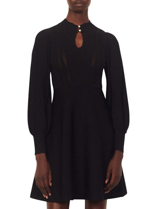 Sandro Louise Fit-&-Flare Mini Dress 5 Sandro Louise Fit-&-Flare Mini Dress - Image 3