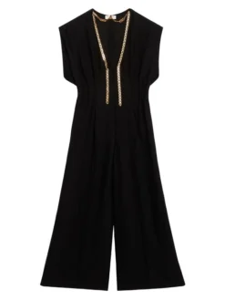Sandro Gaia Straight-Cut Chain Jumpsuit